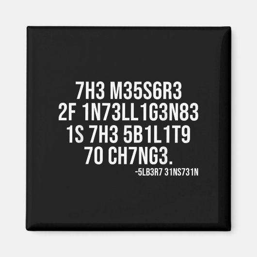 The Measure Of Intelligence Coded Motivational Sci マグネット (正面)