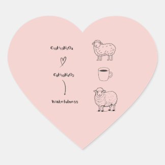 The Mechanism of Wakefulness (Coffee & Sheep) ハートシール