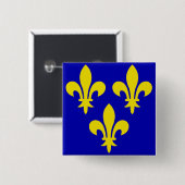 The Medieval Flag of France 缶バッジ (正面&裏面)