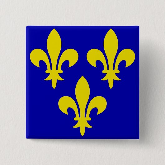 The Medieval Flag of France 缶バッジ (正面)