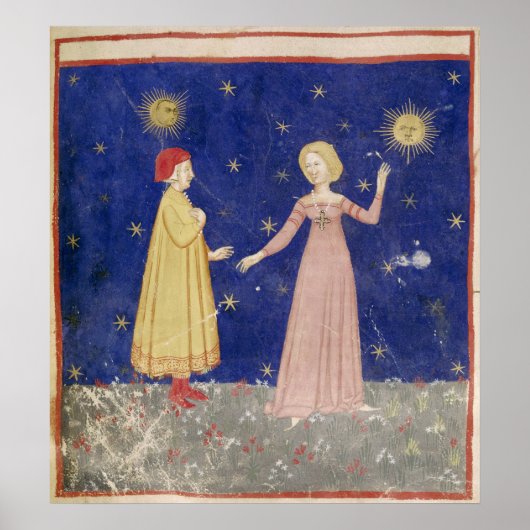 The Meeting of Dante  and Beatrice ポスター (正面)