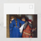 The Meeting on the Turret Stairs by Burton ポストカード (正面/裏面)