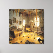 The Melting Room — Gothic Surreal Canvas Art キャンバスプリント (正面)