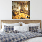 The Melting Room — Gothic Surreal Canvas Art キャンバスプリント (インサイチュ (寝室))