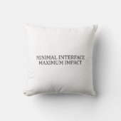 The Mental Reset | Minimal Interface Industrial  クッション (正面)