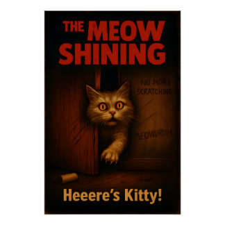 The Meow Shining Cat Parody ポスター