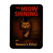 The Meow Shining Cat Parody マグネット (縦)