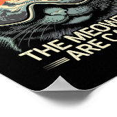 The Meowtains Are Calling Cat Snowboard Ski Men Wo ポスター (角)
