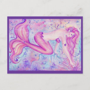 The Mermaids CrystalポストカードBy Renee L.Lavoie ポストカード