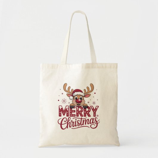 The Merry & Bright Deer Haul Bag トートバッグ (正面)