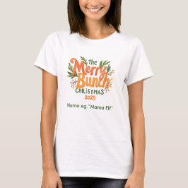 The Merry Bunch – レトロファミリークリスマスシャツ Tシャツ
