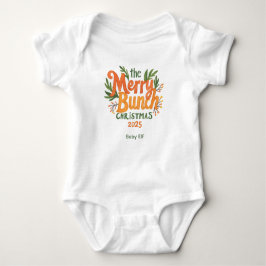 The Merry Bunch – Retro Family Christmas Bodysuit ベビーボディスーツ