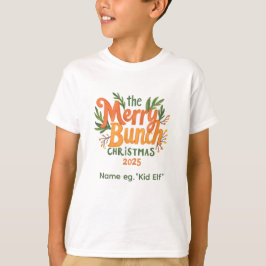 The Merry Bunch – Retro Family Christmas Shirt Tシャツ