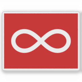 The Métis (Michif) Nation flag, Indians of Canada シール