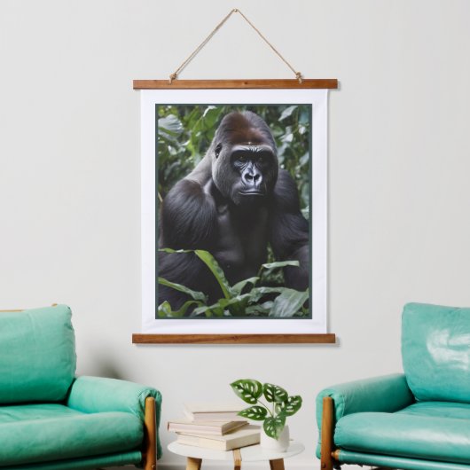 The Midnight Gorilla King：森の（昆虫）オオカバマダラ、モナーク 吊り下げ型タペストリー (リビング)