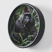 The Midnight Gorilla King：森の（昆虫）オオカバマダラ、モナーク 壁時計 (傾斜)