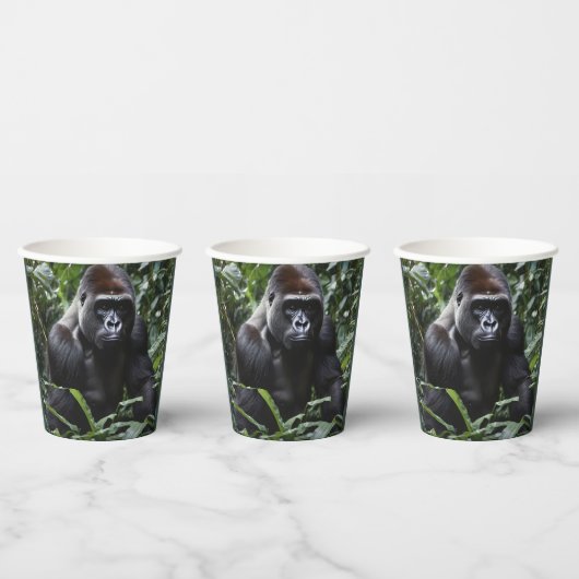 The Midnight Gorilla King:森の(昆虫)オオカバマダラ、モナーク 紙コップ (複数)