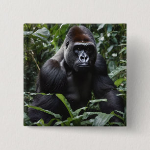 The Midnight Gorilla King:森の(昆虫)オオカバマダラ、モナーク 缶バッジ