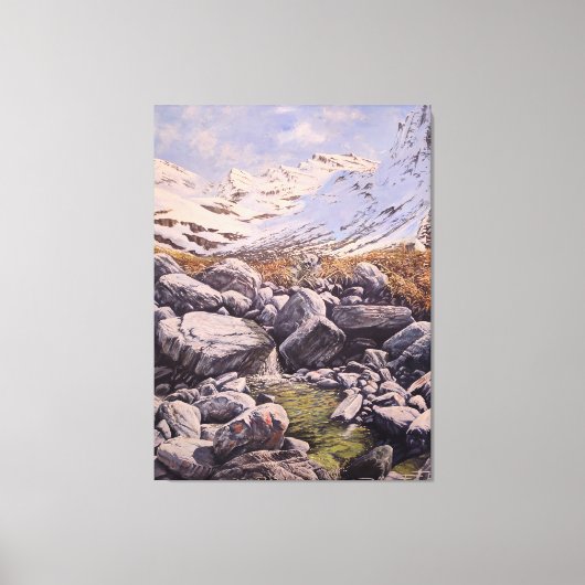 The Might of Mountains and Rocks: wall Art  キャンバスプリント (正面)