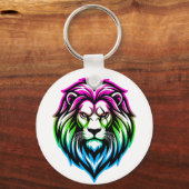 The Mighty Lion - Poly-Sovereign 'Multi-Front' キーホルダー (裏面)