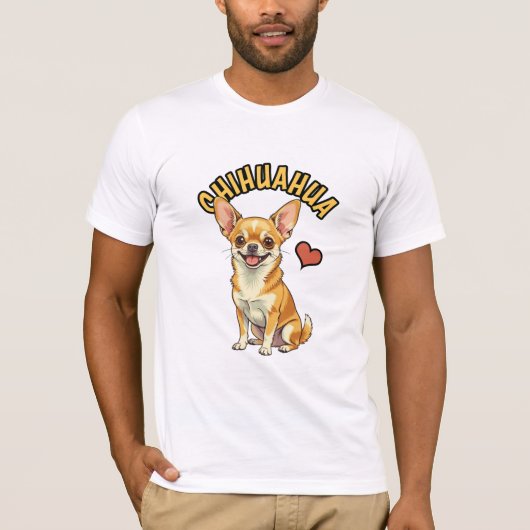 The Mighty Micro Dog Portrait - Chihuahua Tシャツ (正面)