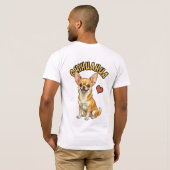 The Mighty Micro Dog Portrait - Chihuahua Tシャツ (裏面フル)