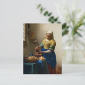 The Milkmaid by Johannes Vermeer シーズンポストカード (スタンド正面)
