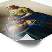 The Milkmaid by Johannes Vermeer フォトプリント (角)