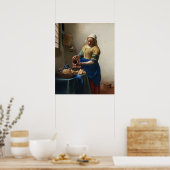 The Milkmaid by Vermeer – ポスター (キッチン)