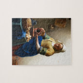 The Milkmaid, Custom gifts. Painting by Vermeer ジグソーパズル (横)