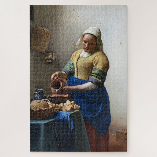 The Milkmaid, Johannes Vermeer ジグソーパズル (縦)