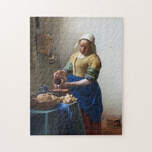 The Milkmaid, Johannes Vermeer, 1657-1658 ジグソーパズル (縦)