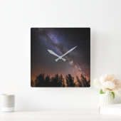 The Milky Way | Rose Valley, California スクエア壁時計 (ホーム)