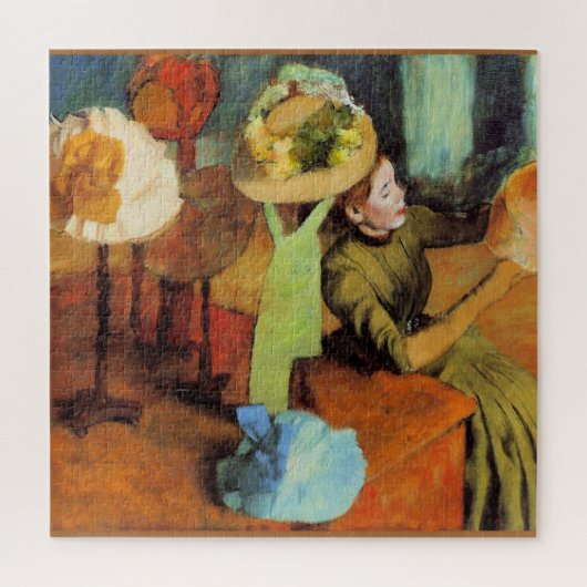 The Millinery Shop by Edgar Degas ジグソーパズル (縦)