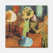 The Millinery Shop by Edgar Degas マグネット (正面)