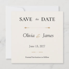 The Minimal Luxury Save the Date セーブザデート