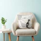 The Minimalist Cat Contemporary Trendy Modern クッション (椅子)