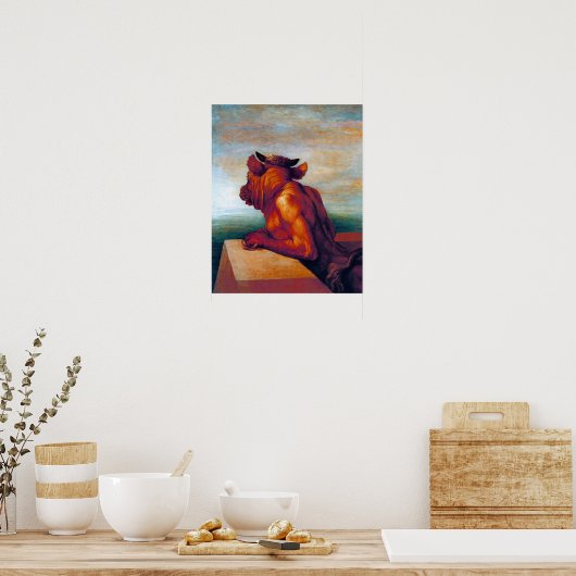 The Minotaur by George Frederick Watts ポスター (キッチン)