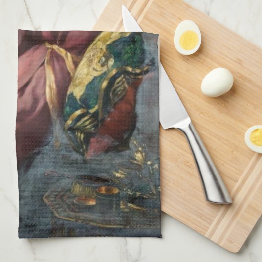 The Minx (by John Collier) キッチンタオル (四つ折り)