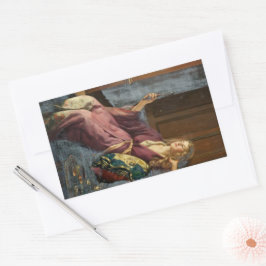 The Minx (by John Collier) 長方形シール