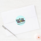 The Miracle of Hannukah Stickers ラウンドシール (封筒)