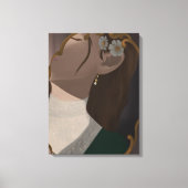 The Mirror III - A Girl Half Hidden キャンバスプリント (正面)