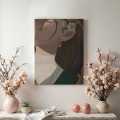 The Mirror III - A Girl Half Hidden キャンバスプリント