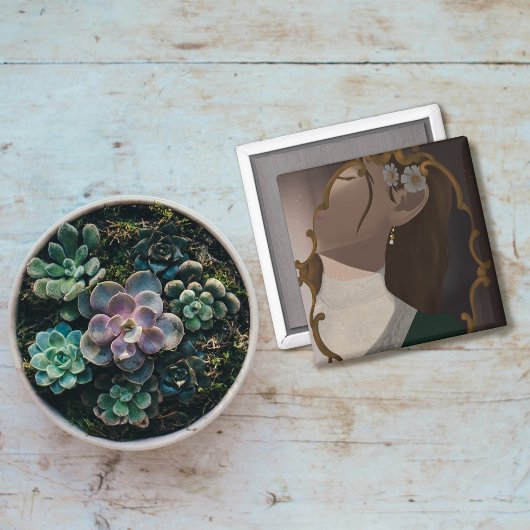 The Mirror III - A Girl Half Hidden マグネット