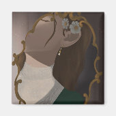 The Mirror III - A Girl Half Hidden マグネット (正面)