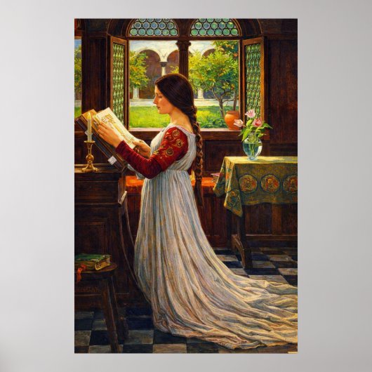 The Missal by John William Waterhouse ポスター (正面)