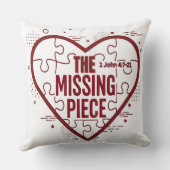 The Missing Piece – Faith Heart Design クッション (裏面)