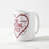 The Missing Piece – Faith Heart Design コーヒーマグカップ (正面右)