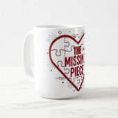 The Missing Piece – Faith Heart Design コーヒーマグカップ (正面左)
