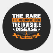 The Misunderstood The Invisible Disease Rsd Crps A ラウンドシール (正面)